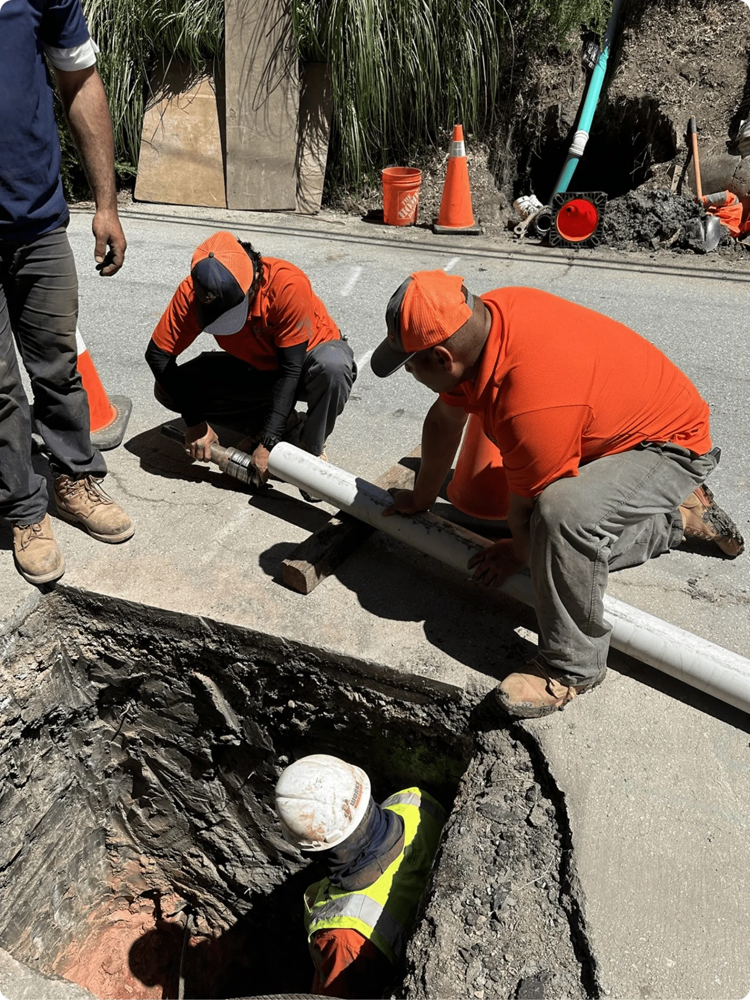 Our crew on a recent job across the Peninsula.