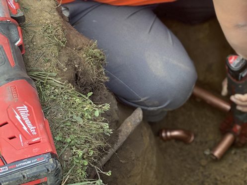 how do you find a leak in an underground pipe