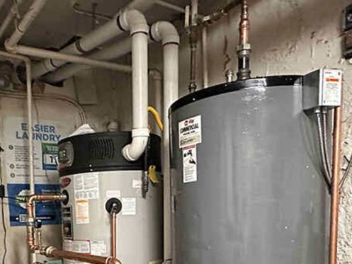 water heater exhaust pipe making noise